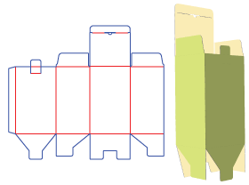 medicine packaging design,bottom-lock packaging design