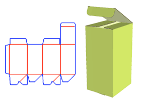 Food packaging design, self-locking bottom packaging design, color box, cardboard corrugated cardboard box, cover lock is not easy to open, packaging structure design, packaging box structure, packagi