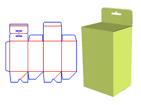 daily goods packaging design,automatic-lock packaging structure design