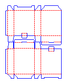 Tubular box, two-die